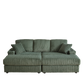 84-Inch Corduroy 3-Seater Sofa