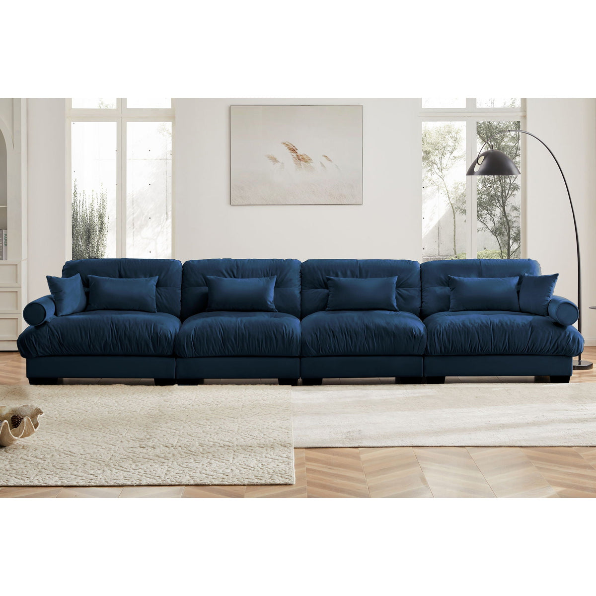 Super Comfort Oversized Modular Sectional Sofa, Deep Seat Convertible L Shaped Couch - view 15