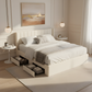 Large-Capacity Upholstered Storage Bed With Drawers