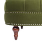 La Rosa Victorian Chesterfield Loveseat, Olive