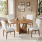 Topmax - 5 Piece Modern Extendable Round Dining Table Set With Removable Leaf For Small Places - view 10