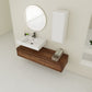60 Inch Wall-Mounted Bathroom Vanity with Resin Sink