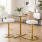 Set of 2 Adjustable Height Bar Stools
