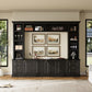 All-in-One Modern TV Stand with Bookcase