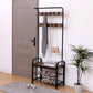 Coat Rack Hall Tree with Shoe Bench for Entryway