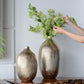 8.5x8.5x18.5" Aluminum Vase