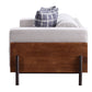 Pelton - Chair With Pillow - Fabric & Walnut