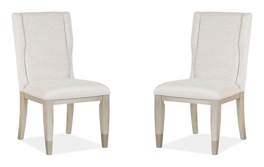 Lenox - Upholstered Host Side Chair (Set of 2) - Warm Silver