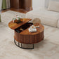 31.5" Round Coffee Table with Storage
