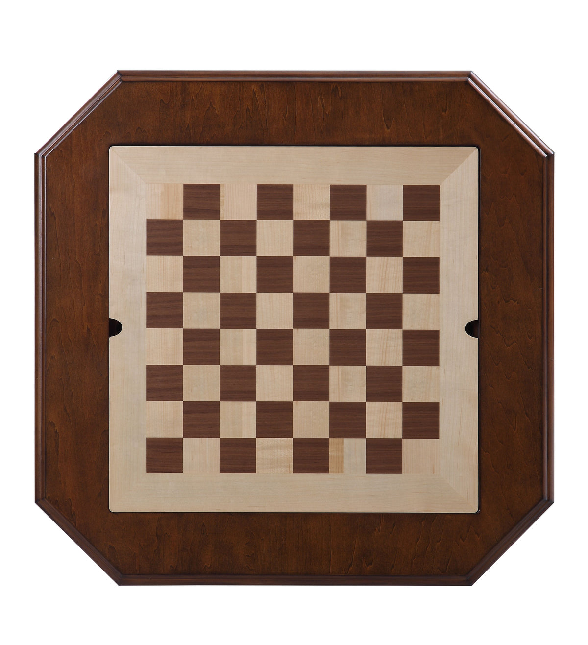 Bishop II Cherry Finish Reversible Chess Checker Game Table
