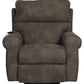 Tranquility - Power Headrest Power Lay Flat Reclining With CR3 Heat / Massage / Lumbar - Pewter