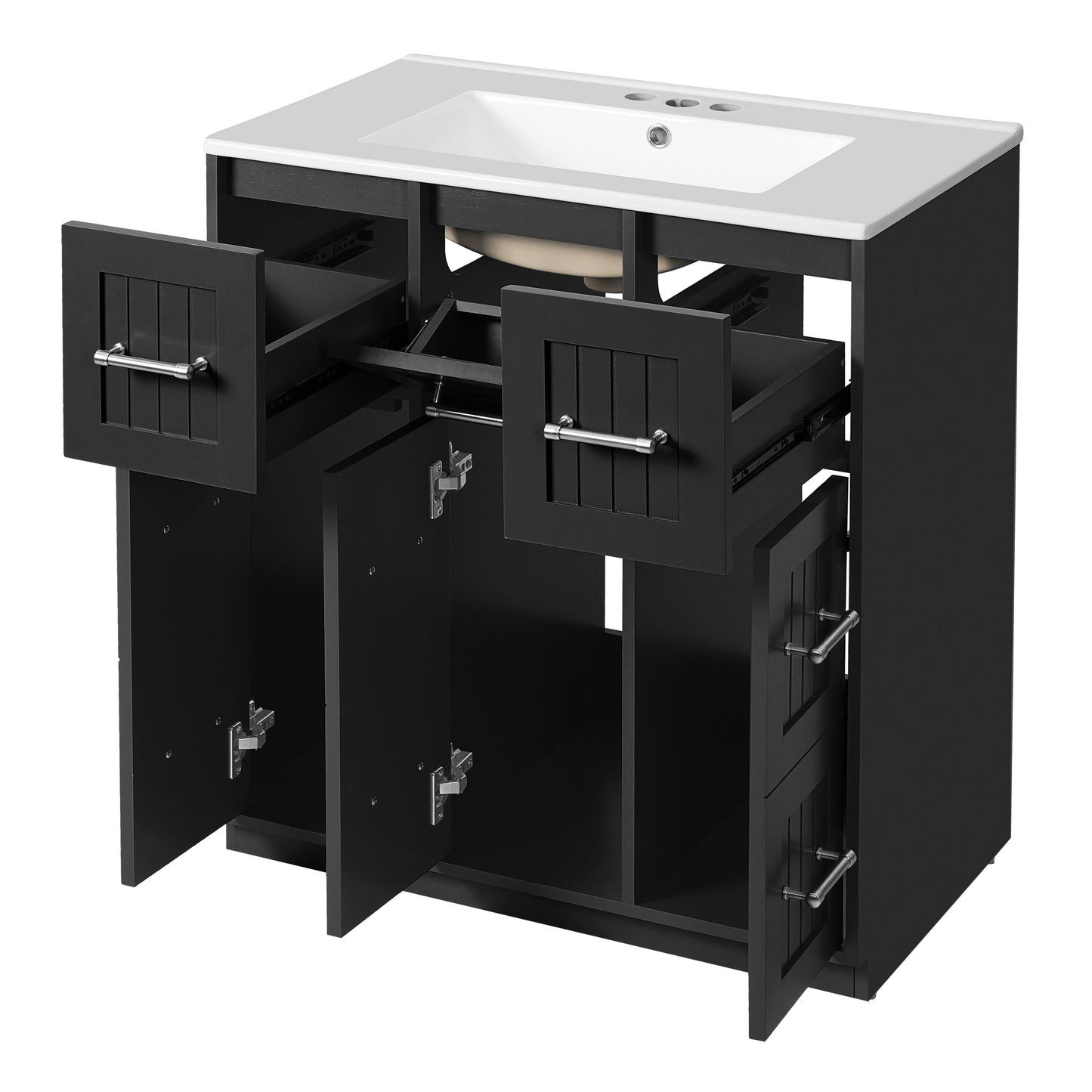 30-Inch Bathroom Vanity with Undermount Sink and Drawers