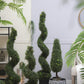 7.5x7.5x35" 3 Foot Tall Artificial Spiral Boxwood Tree