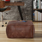 Sheffield 26 Inch Wide Square Coffee Table Pouf in Distressed