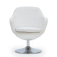 Caisson Upholstered Swivel Lounge Chair