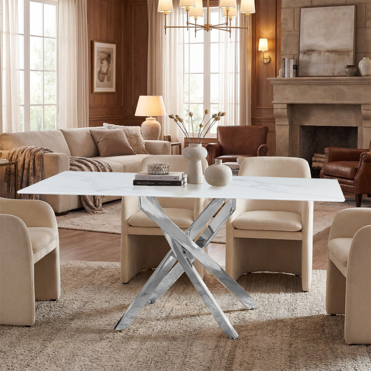 Modern Rectangular Table For Dining Room - view 18