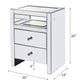 Dominic - Accent Table With LED - Mirrored