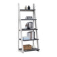 5-Tier Shelves with Rubber Wood Frame