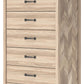 Battelle - Five Drawer Chest - Tan