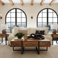 Prescott - Modern Reclaimed Wood Rectangular Sofa Table - Rustic Honey