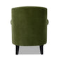 Eloise 30" Pleated Sock Arm Accent Armchair, Olive