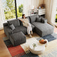 95" Cloud Sectional Sofa with 1 Ottoman