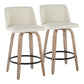 26" Contemporary Fixed-Height Counter Stool with Swivel