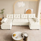 U-Shaped Sleeper Sofa with Pull Out Bed