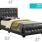 Stylish Transitional Twin Bed In Sleek