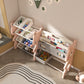 Kids Toy Storage Organizer with 2-Tier Bookshelf