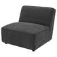 Ortega Dark Armless Chair