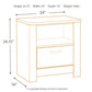 Bellaby - One Drawer Night Stand - Whitewash