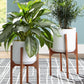 Dorcey - Planter Set (Set of 2) - White / Brown