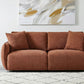 Elysia Chenille Upholstered Modular Lounge Loveseat Coral - view 5