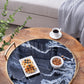 S/2 Round Decorative Tray with Abstract Marbled Design