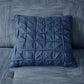 7 Piece Printed Seersucker Comforter Set Navy Queen