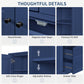 TOPMAX 73.6" Tall Farmhouse Kitchen Pantry Cabinet