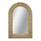 24.2"x36" Woven Texture Decorative Arched Mirror