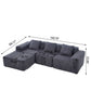L - Shape Modern Minimalist Modular Sectional Sofa, Upholstered Cloud Couch With Deep Seats - view 18