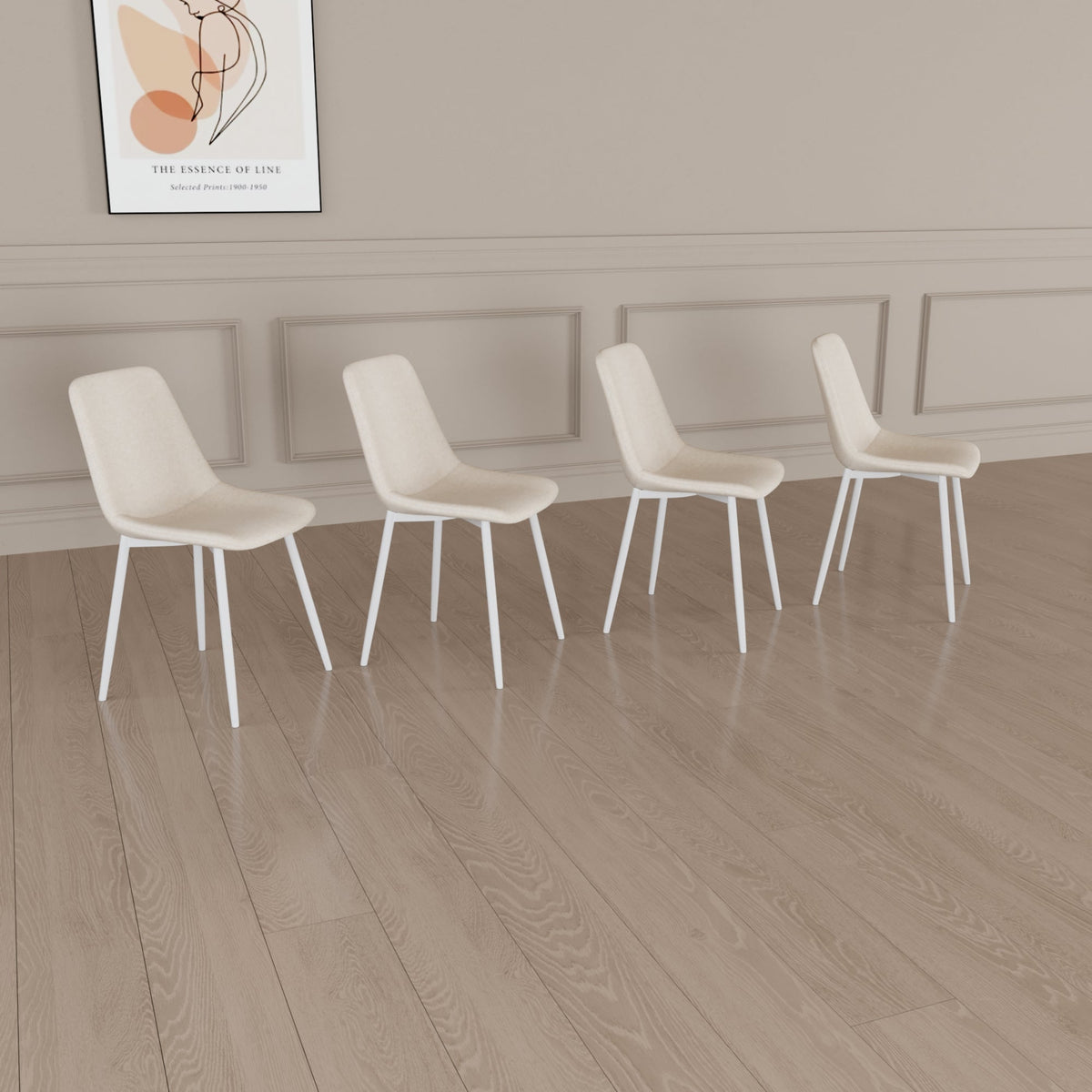 Set of 4 Modern Kitchen Dining Chairs