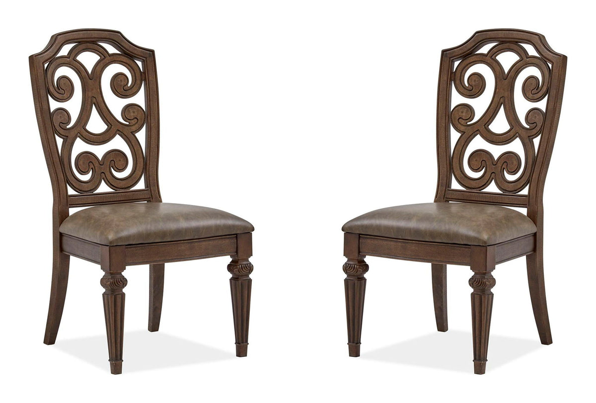 Durango - Wood Dining Side Chair With Upholstered Seat (Set of 2) - Willadeene Brown