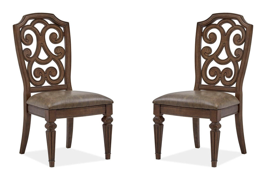 Durango - Wood Dining Side Chair With Upholstered Seat (Set of 2) - Willadeene Brown