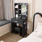 Vanity Table with Mirror & Adjustable LED Lights