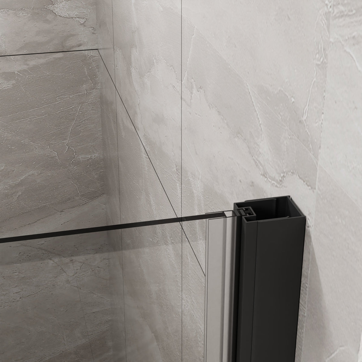 Goodyo 36"x 72" Frameless Glass Shower Door Bifold