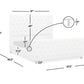 Brooklyn Queen Tufted Panel Bed Set, Opal