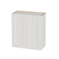 White Shaker Solid Wood Wall Cabinet with Soft-Close Doors