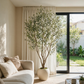 8FT Artificial Olive Tree With Big Decorative Planter