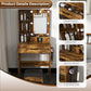Vanity Table with Mirror & Adjustable LED Lights