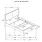 Ivory Queen Bed with Nailhead Trim