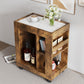 Mid-century Modern Style Movable Side Cabinet